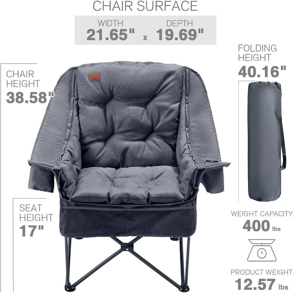 Durable XL Camping Chair with  - Outdoor Adventure Xl 评论和价格