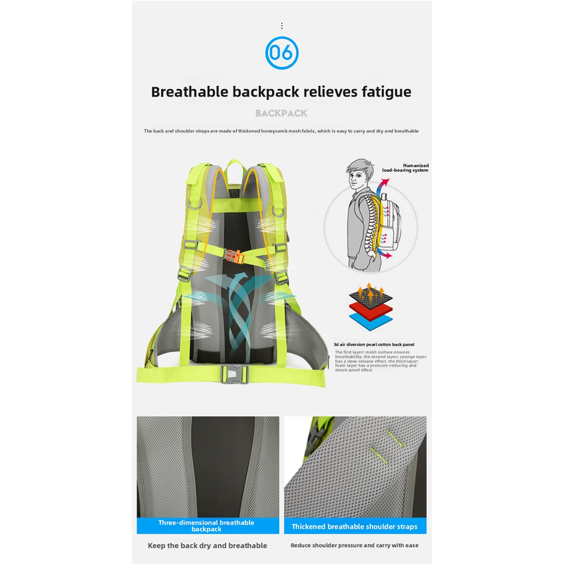AZELA 36-55L Hiking Backpack L - Outdoor Adventure With No Backpack 评论和价格